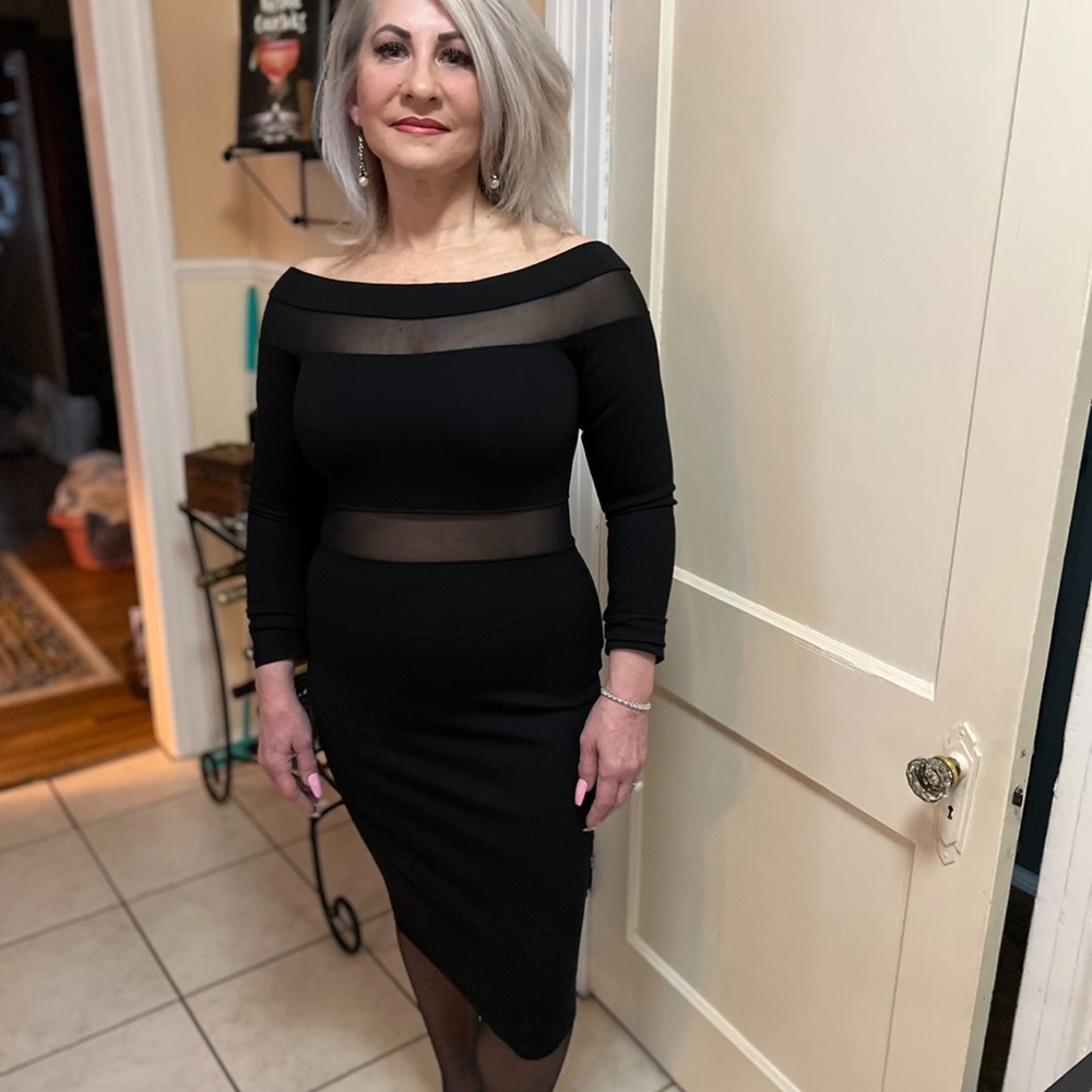 Chic Black Off-Shoulder Dress